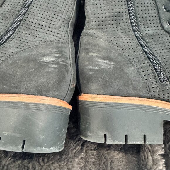 MIA Black Flat Boots Size 7 | Zip & Tie Back | Riding Style | Preloved - Picture 8 of 8